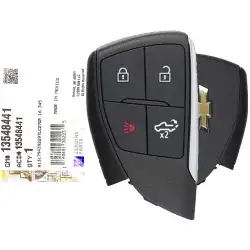 2022-2024 Chevrolet Silverado, GMC Smart Remote Key 13548441 YG0G21TB2 4 Button