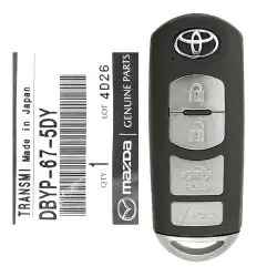 2017-2020 Toyota Yaris Smart Remote Key DBYP-67-5DY WAZSKE13D01 4 Button