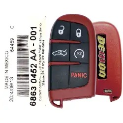 2023 Dodge Challenger SRT Demon Smart Remote Key 68630452AA M3N-40821302 5 Button