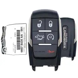 2019-2024 Dodge RAM 2500, 3500 Longhorn Smart Remote Key 68575430AA GQ4-76T