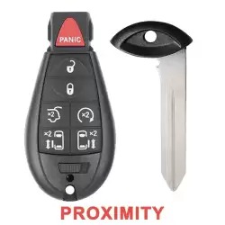 Fobik Proximity Remote Key For Chrysler Dodge VW IYZ-C01C with 7 Buttons