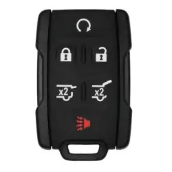 Remote Key Fob Case Shell for GMC Chevrolet 6 Buttons M3N-32337100 Black