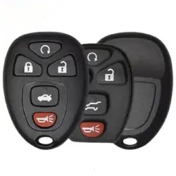 Keyless Remote Shell 5 Button for 2006-2013 GM SHELL-GM-RKE5B3
