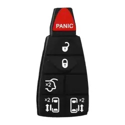 Remote Key Rubber Pad for Chrysler Jeep Dodge 6 Buttons
