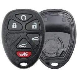 Remote Key Fob Shell For Chevrolet GMC 5+1 Button With Battery Holder