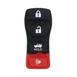 Rubber Key Fob Shell For Nissan 4 Button