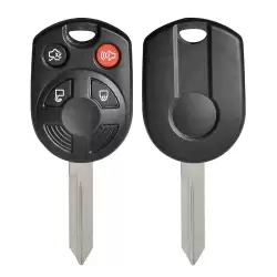 Remote Head Key Shell For Ford H75 4 Button With Trunk Clip-on