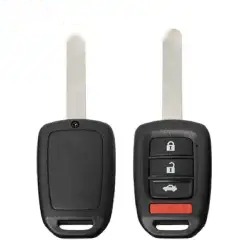 Remote Head Key Shell for 2013-2015 Honda Accord, Civic 4 Button SHELL-HON-RHK4B3