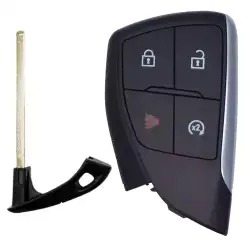 Smart Remote Key Shell for Chevrolet 4 Button Remote Start FCCID: YGOG21TB2