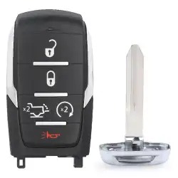 Smart Remote Key Shell for RAM 1500 5 Button for FCCID: 0HT4882056, OHT4882056