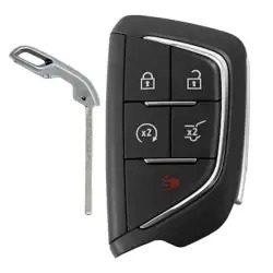 Smart Remote Key Shell for Cadillac 5 Button With Hatch for FCCID: YG0G20TB1