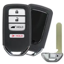 Smart Remote Key Shell For Honda 4 Button with Blade HON66 With Hold