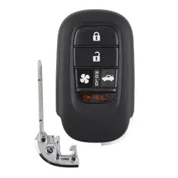 Smart Remote Key Shell for Honda Accord, Civic, CRV 5 Button With AC Button