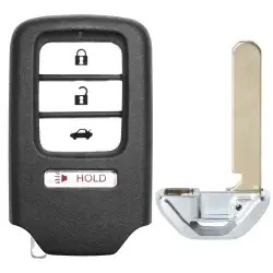 Smart Remote Key shell for Honda Accord 4 Button With Trunk Button