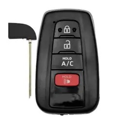 Remote Key Shell for Toyota Prius Smart Remote Key 4 Button with AC button