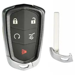 Smart Remote Shell For Cadillac HU100 5 Buttons With Emergency Key