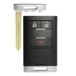 Smart Remote Shell For Cadillac STC, CTS  3 Buttons With Emergency Key B116