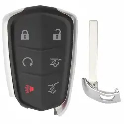 Smart Remote Key Fob Shell For 2016 Cadillac Escalade 5+1 Button