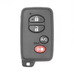 Smart Key Fob Cover For Toyota 4 Buttons With AC Button