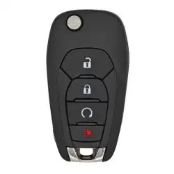 Flip Remote Key Shell for Chevrolet 4 Button Remote Start LXP-T004