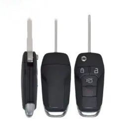 Flip Remote Key Shell for 2013-2016 Ford Fusion 4 Button SHELL-FORD-FLIP4B1
