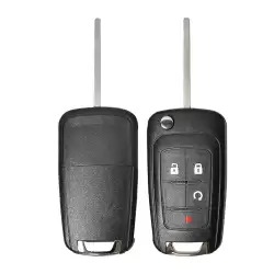 Flip Remote Shell for GM Chevrolet 4 Button with Blade HU100