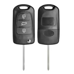 Flip Remote Key Shell For KIA 3 Button with TOY48 Blade