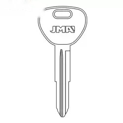 Mechanical Metal Head Key MIT-7 MIT4 X245 For Mitsubishi / Chrysler / Dodge