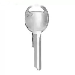Mechanical Single-Sided 6-Cut Door Metal Head Key For GM B47 S1098K