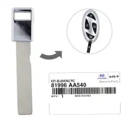 2023-2024 Hyundai Emergency Insert Key Blade 81996-AA540