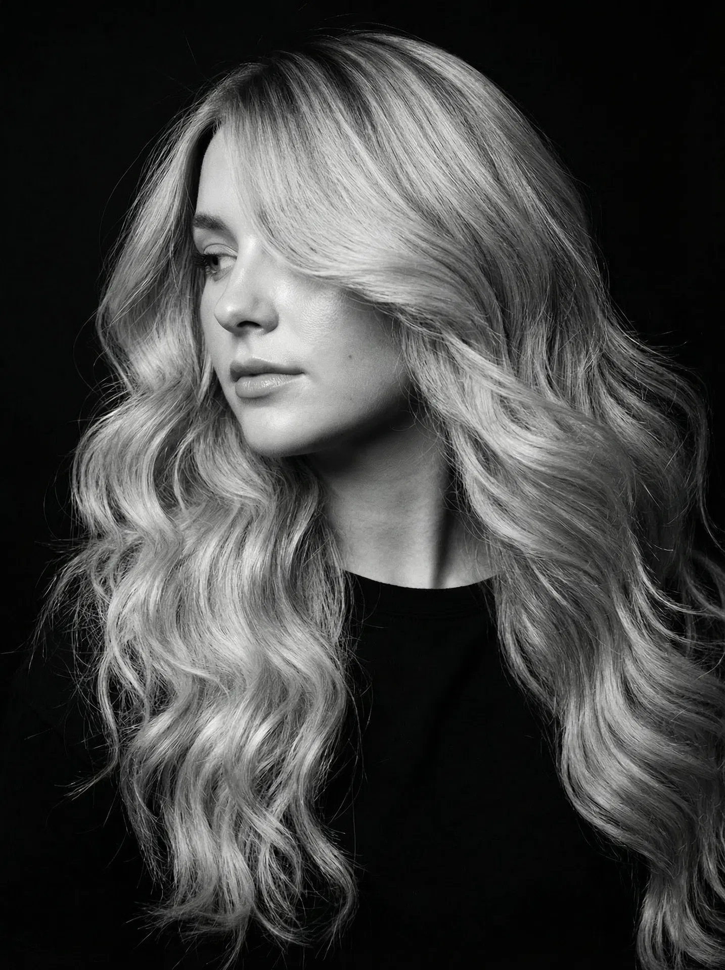 Blonde volume and movement