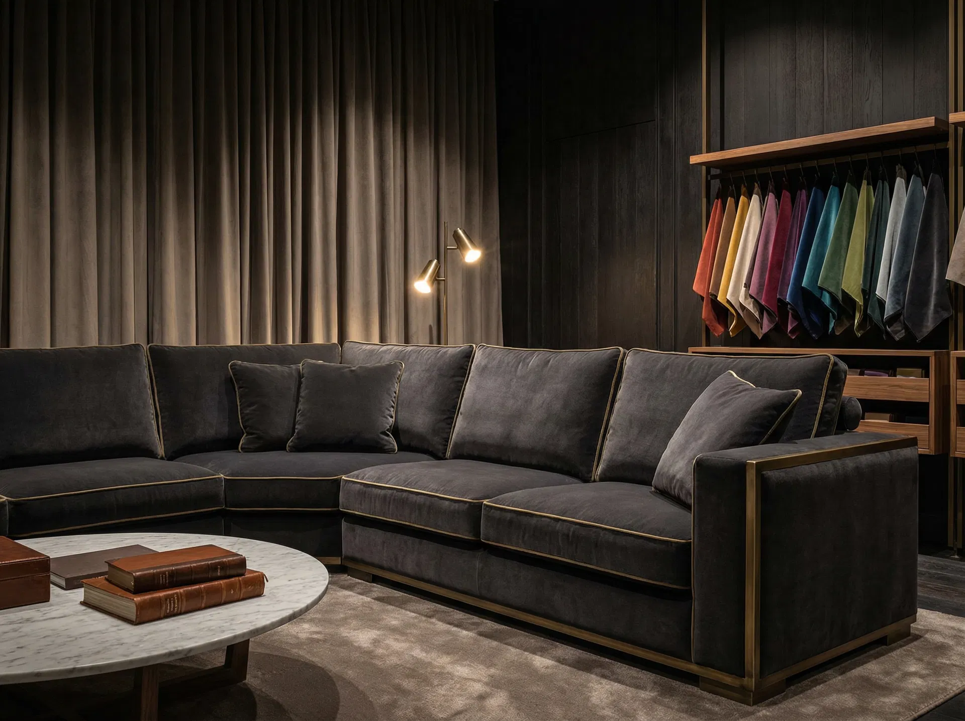 Velvet Sectional Sofa