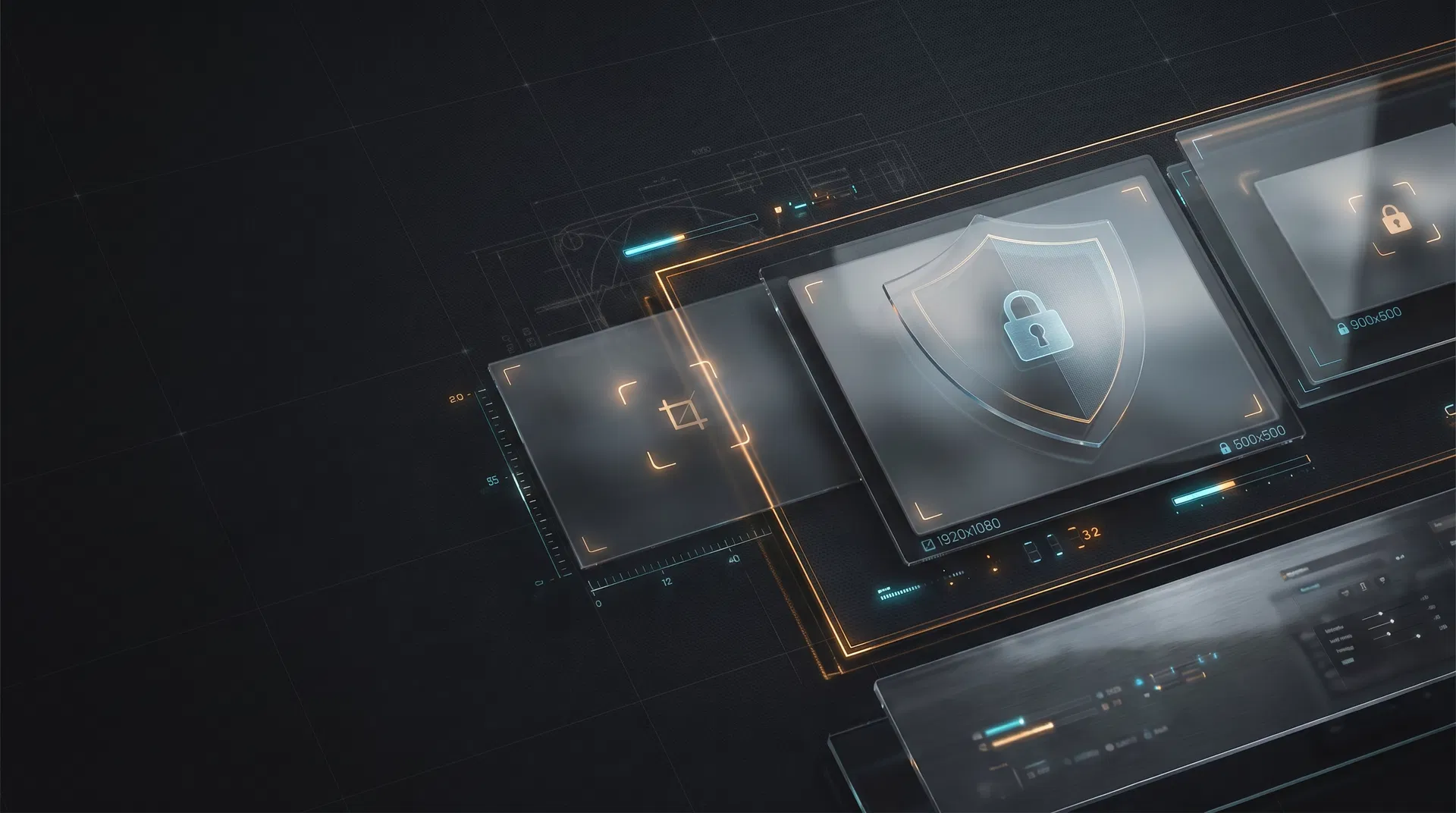 تصميم تقني يعبّر عن الثقة والخصوصية في معالجة الصور