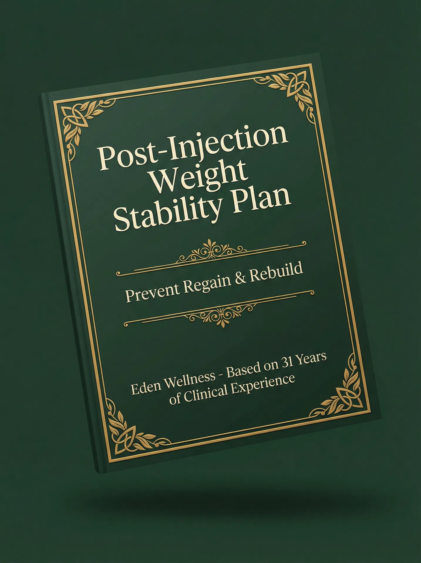 Post-Injection Weight Stability Plan booklet cover