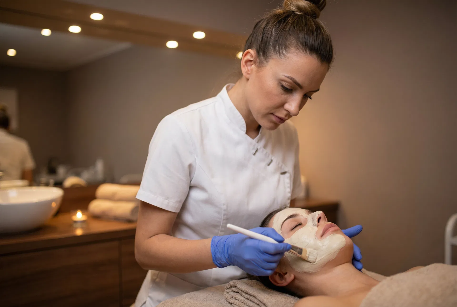 Professionelle Kosmetikbehandlung