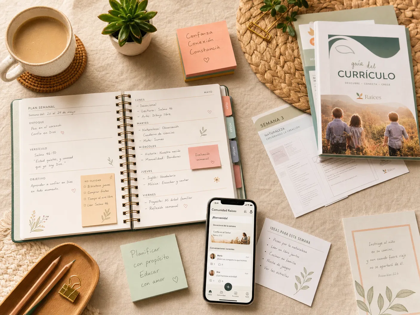 Recursos y materiales de planificación para homeschool