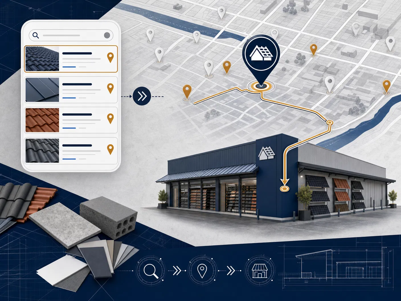Mapa local com presença digital da unidade Agilihome