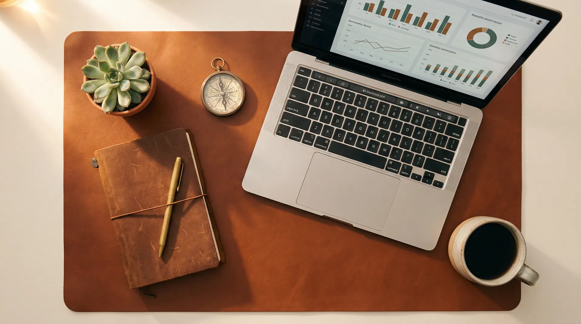 Modern entrepreneur desk