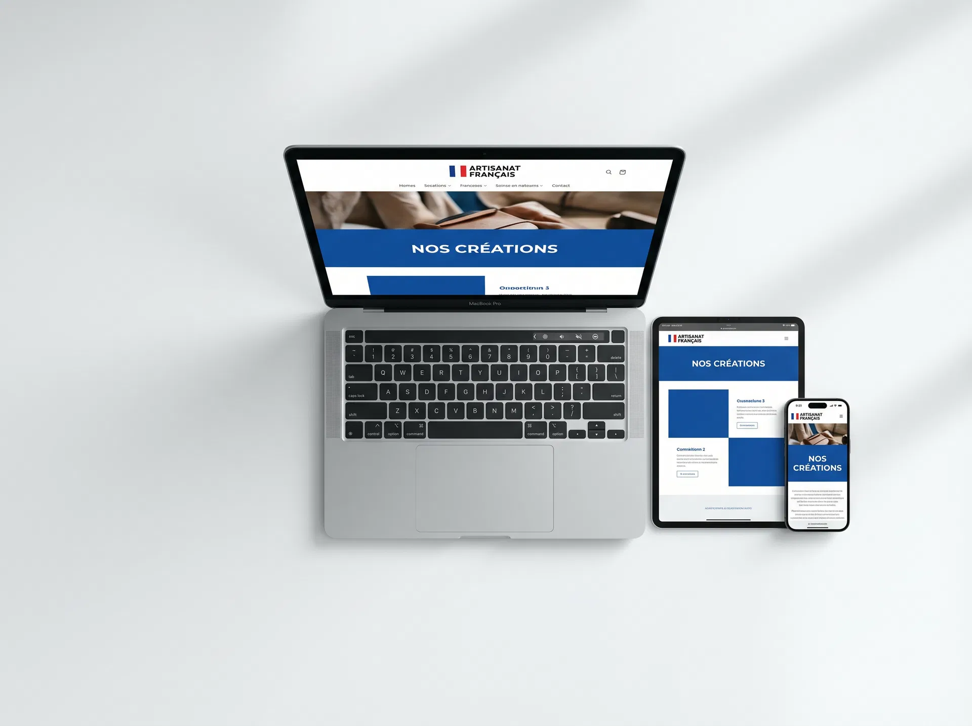 Sites internet créés par DA Connexions sur différents appareils