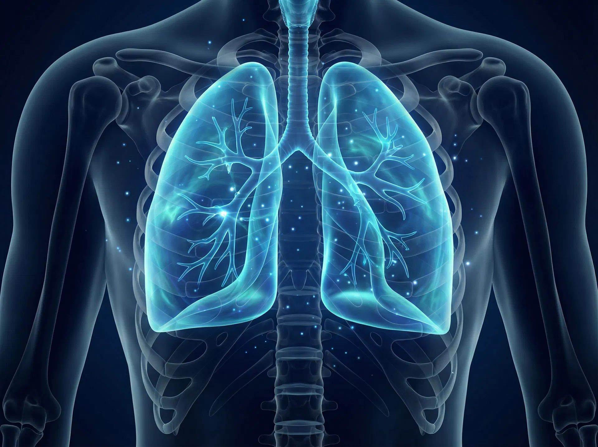 Healthy lungs illustration