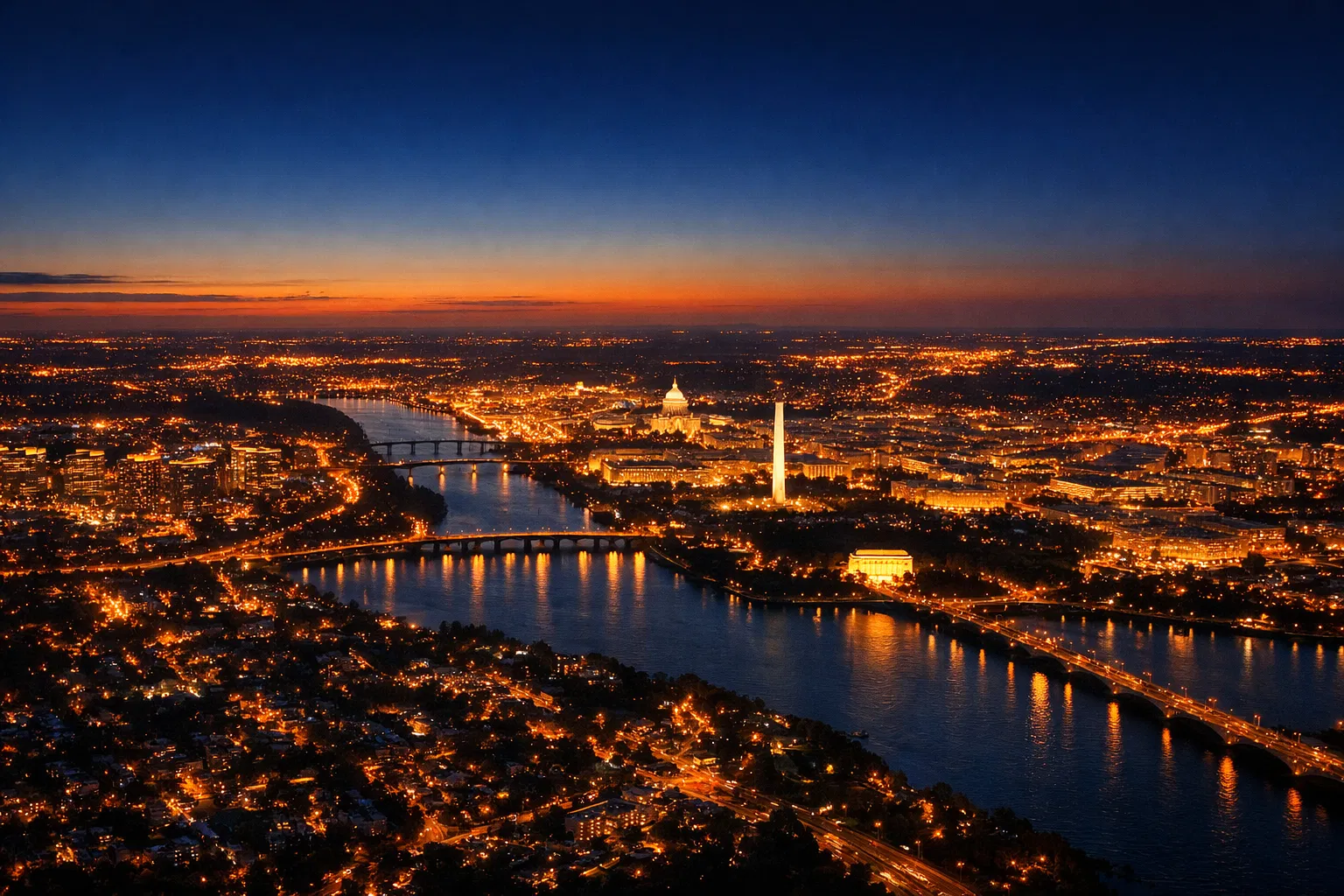 DMV region aerial view