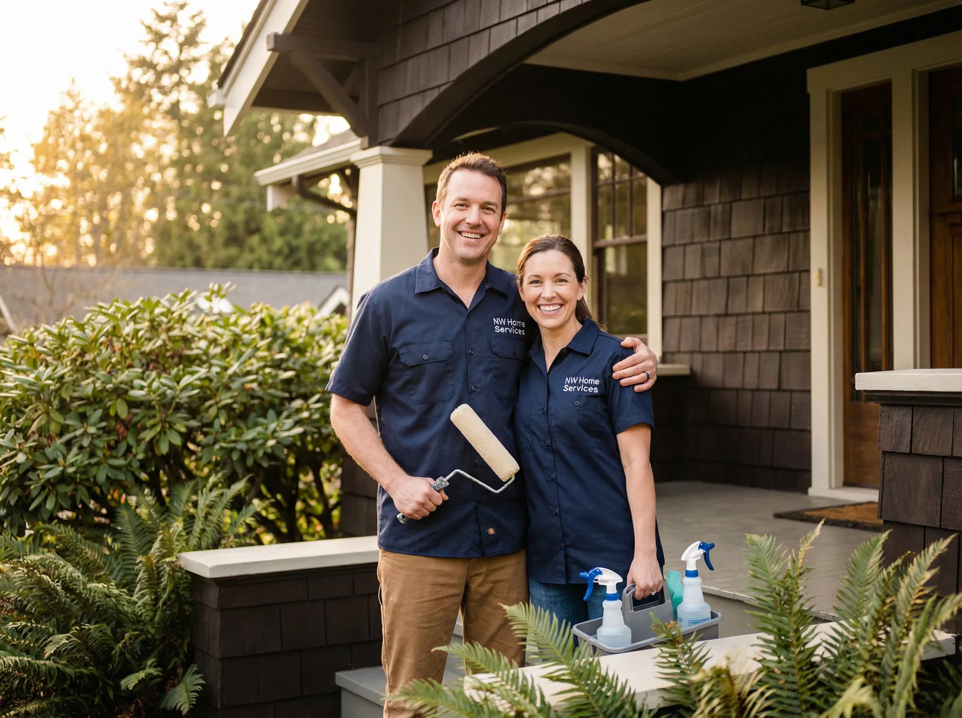 Dustin and Brittany, the Brush & Broom team!