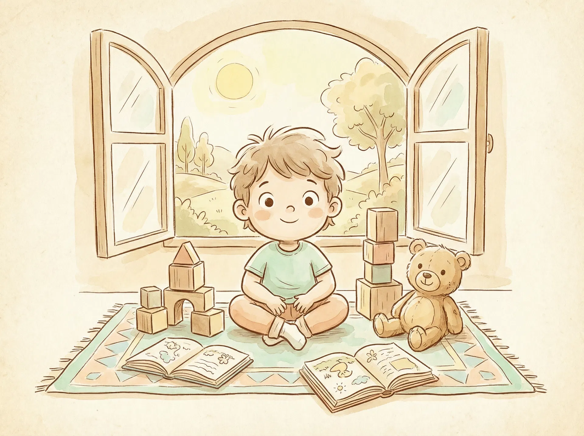 Childhood scene