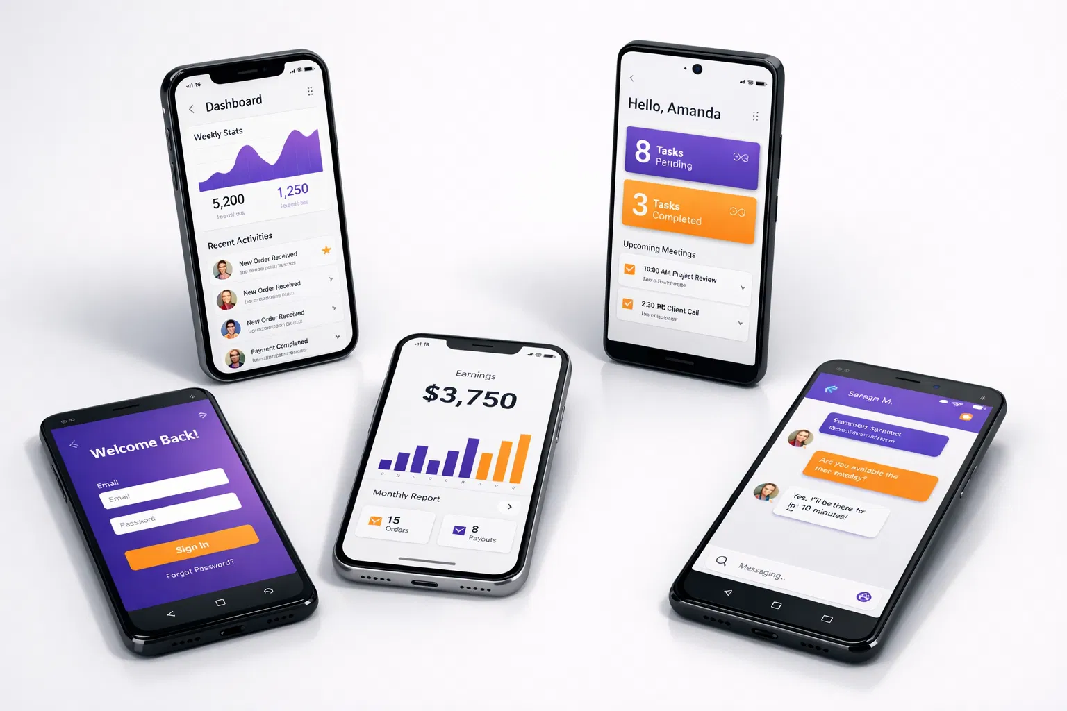 Celulares Android e iPhone gerenciados pela plataforma Ale Safe
