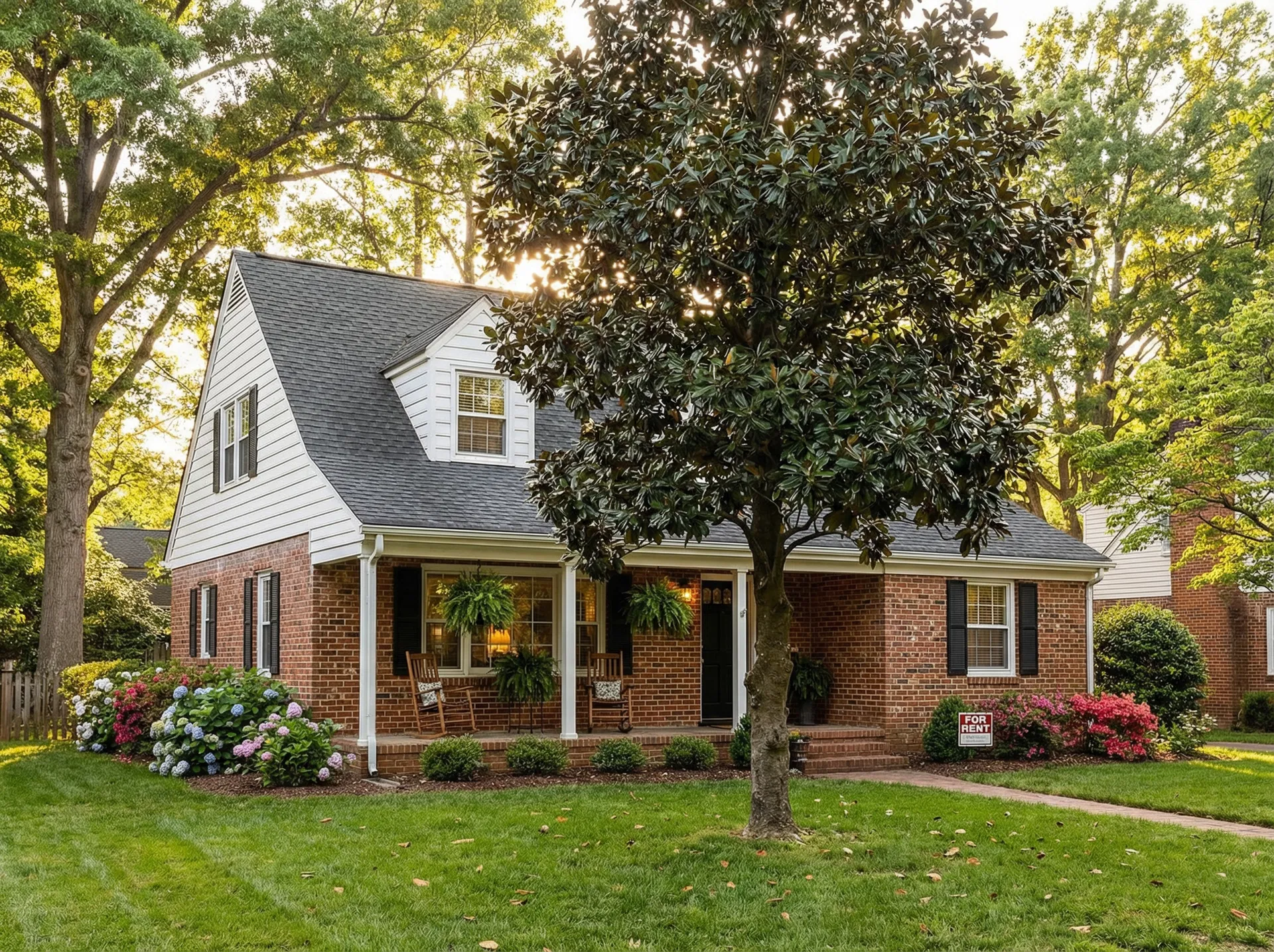 Charming brick Cape Cod home with front porch in Virginia