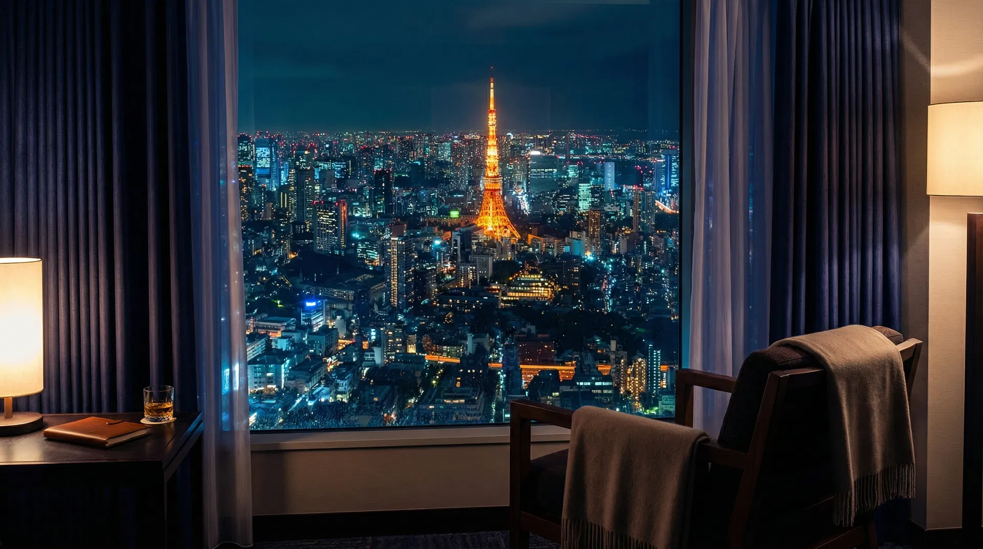 東京の夜景 出張ヘッドスパ対応エリア 東京23区