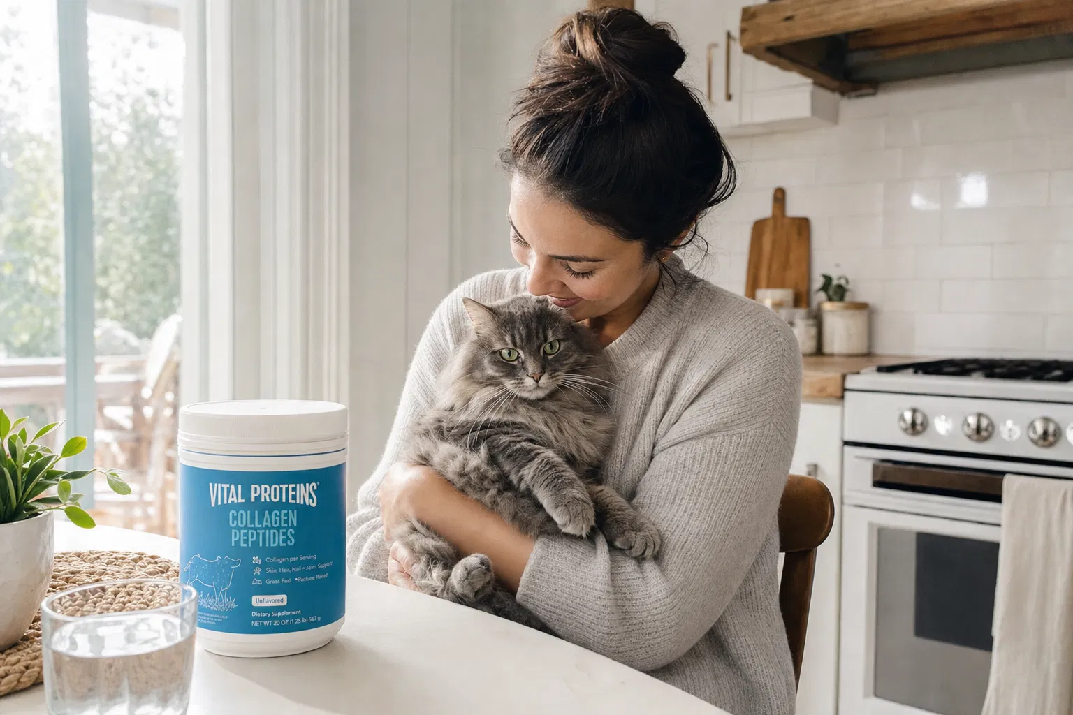 PawVitals founder with her cat
