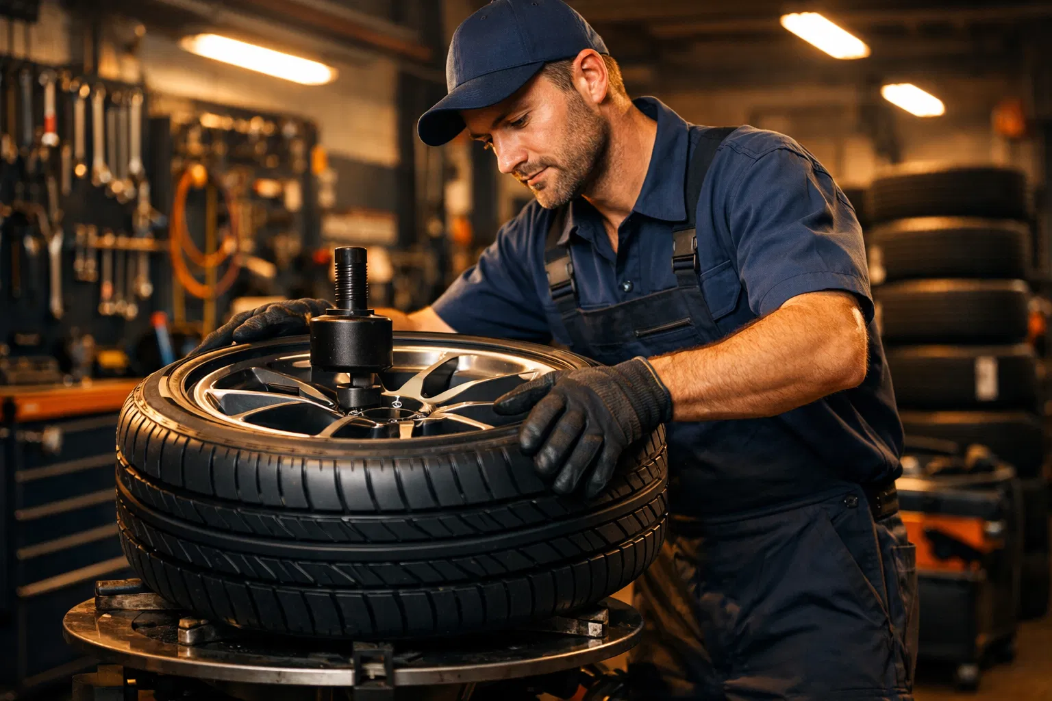 Professioneller Reifenservice