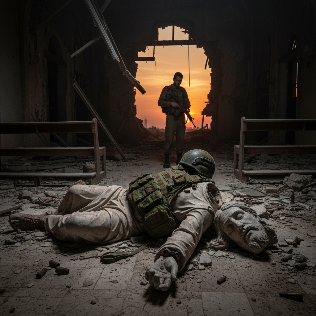 Izraelský voják zneuctil sochu Ježíše v Libanonu: Incident vyvolal mezinárodní pobouření