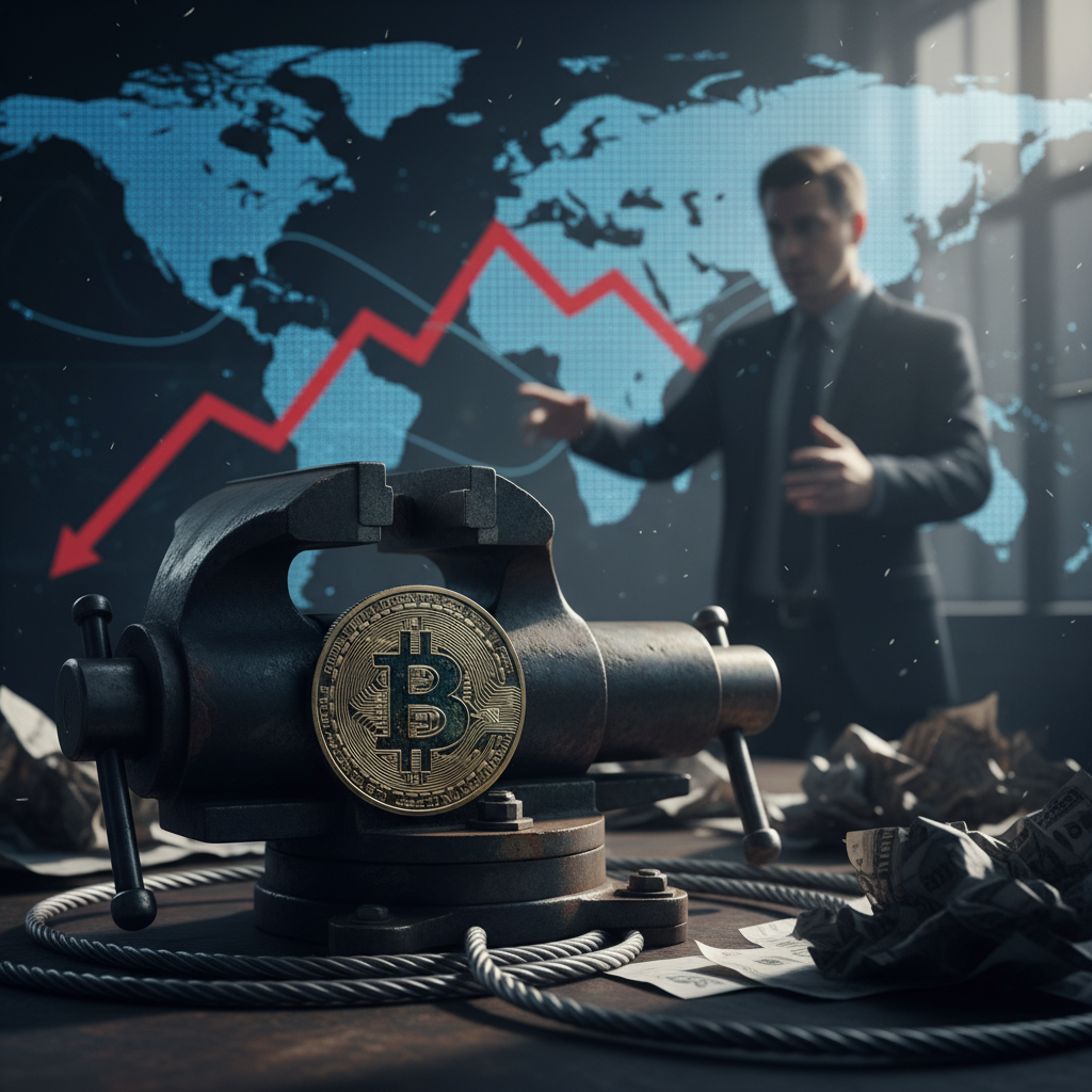 Bitcoin pod tlakem: Globální likvidita se utahuje, varuje expert